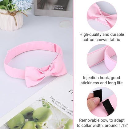 Segarty Dog Bow Ties for Large Dogs Neck Girth 16.5-21.3in, Adjustable Pink - Image 2