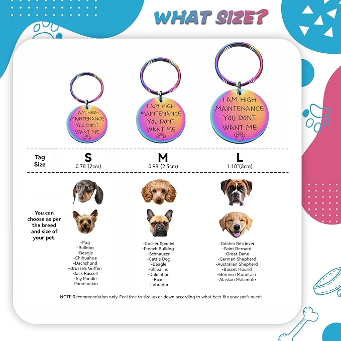 Funny Personalized Dog Tag, Customized Dog Collar - Image 5