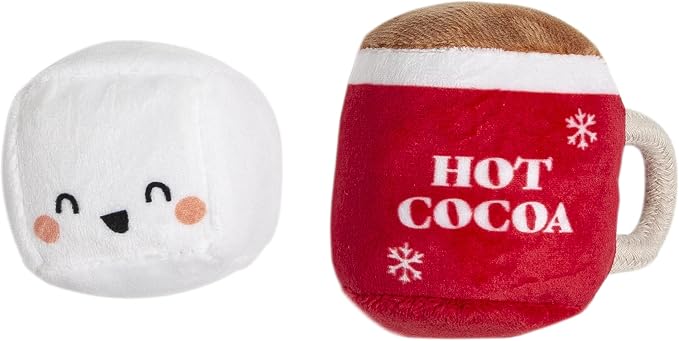 Pearhead Hot Cocoa Christmas Cat Toy Set, Holiday Pet Owner Gift, Holiday Must by Pearhead