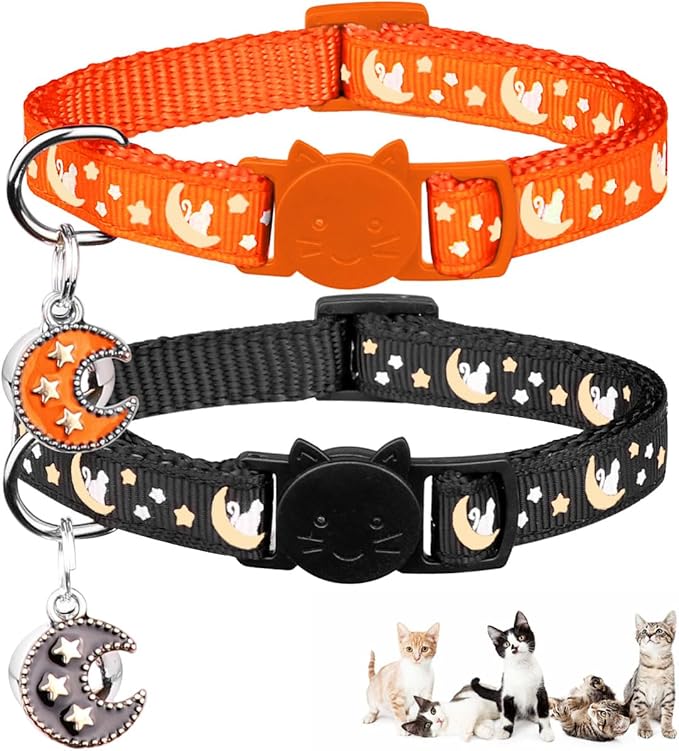 2Pcs Breakaway Cats Collars Cat Collars by Baeuppit