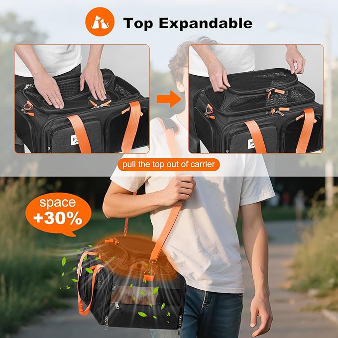 19x13x9 TSA Approved top Expandable pet Carrier - Image 4
