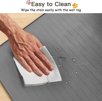 Largest Dog Food Mat, Thinken Waterproof Non-Slip XXXL Pet Feeding Mat - Image 5