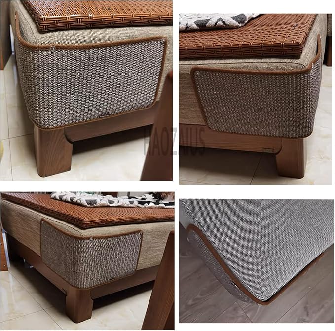 HAOZAIKEJI Cat Scratcher Mat Sofa Protector Natural Sisal Cat Scratching Mat - Image 3
