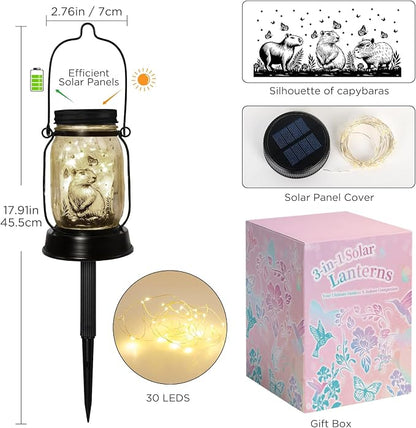 kyoryuger Capybara Gifts for Women/Men Capybara Solar Lanterns Mom Grandma - Image 7