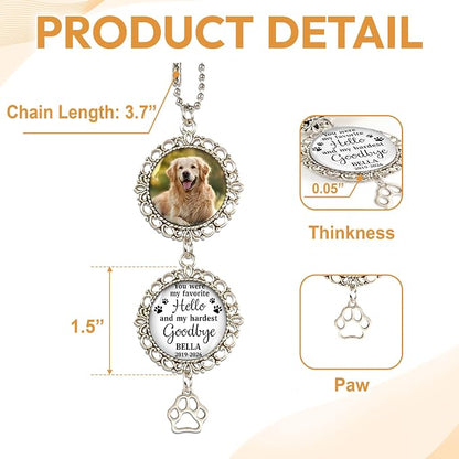 Hyturtle Personalized Pet Memorial Car Hanging Ornament - Image 4