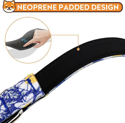 Reflective Dog Collar, Adjustable Soft Neoprene Padded Nylon Pet Collars - Image 4