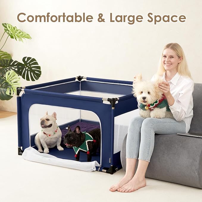 EHEYCIGA 42x42x26 Inches Puppy Playpen Without Top Cover - Image 6