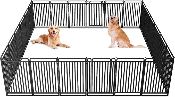 New Thickened Version Dog Playpen, 43 Inch Dog Fences by XDPET