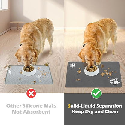 Pet Feeding Mat-Absorbent Dog Mat - Image 4