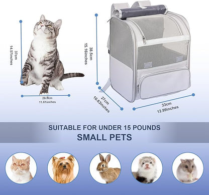 Pesen Cat Backpack Carrier, Breathable & Foldable Pet Carriers - Image 6