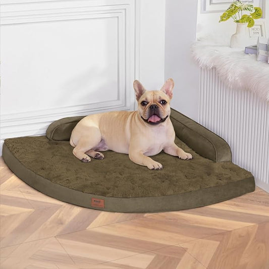 Large Orthopedic Dog Bed with Sides Big Dog Beds with Removable Washable Cover by Mekiy