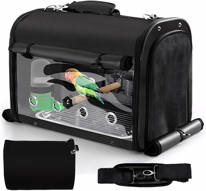 Sanmoncare Bird Carrier Bag Cockatiel Travel Cage by Sanmoncare