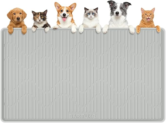 Silicone Cat & Dog Food Mat, Pet Placemat by Bartuke