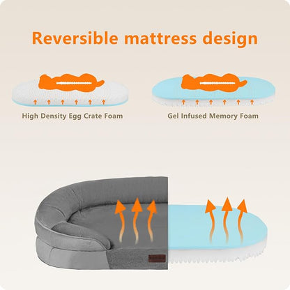 Dwanton Orthopedic Dog Bed for Large Dogs - Image 3