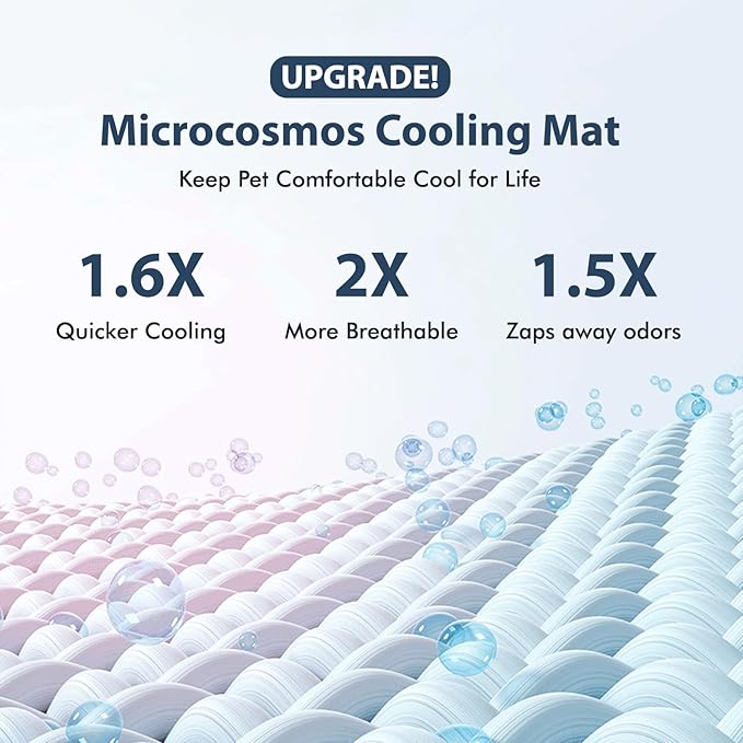 MICROCOSMOS Summer Cooling Mat & Sleeping Pad- Water Absorption Top, Easy Carry - Image 3