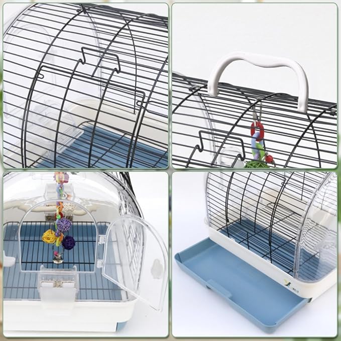 GarveeHome Portable Bird Cage Carrier, Small Bird Cage - Image 6