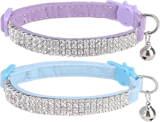 EXPAWLORER Soft Velvet Safe Cat Collars by EXPAWLORER