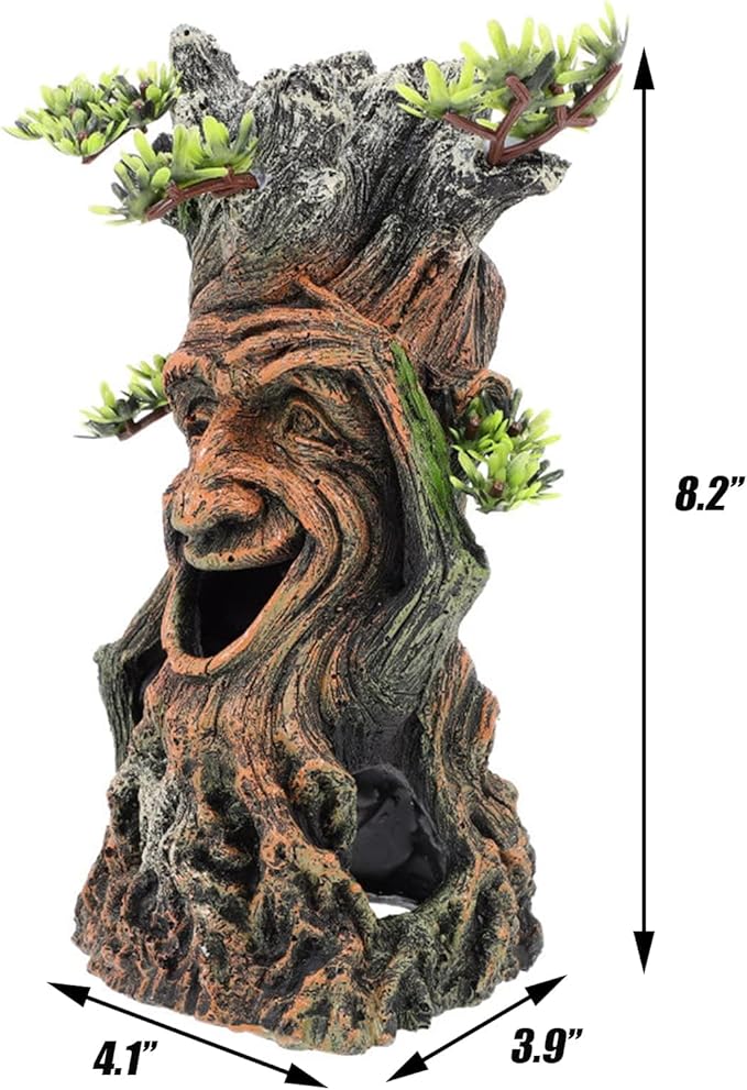 Tfwadmx Fish Tank Tree Trunk Decoration Aquarium Statue Hollow Stump Root - Image 7
