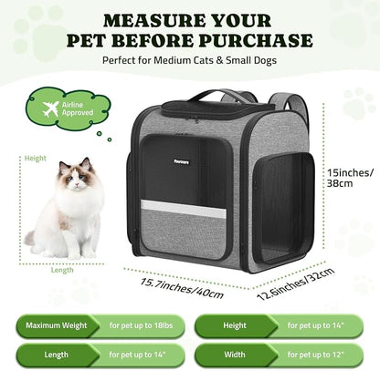 Pawtners Dog Backpack Carrier Large Pet Carrier Backpack - Image 4