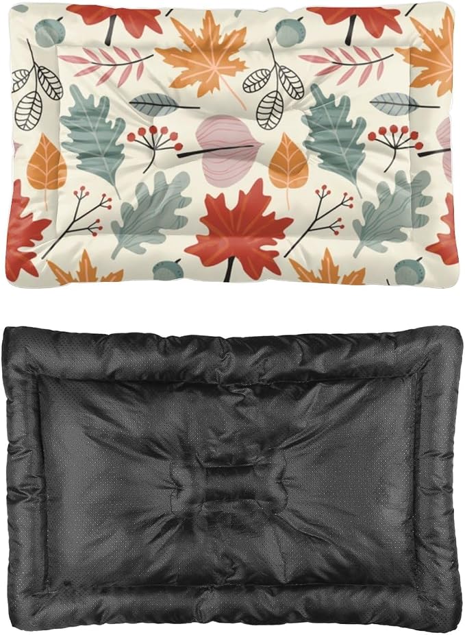 Colorful Leaf Seamless Crate Pad Cat Warming Pad Beds by Unknown