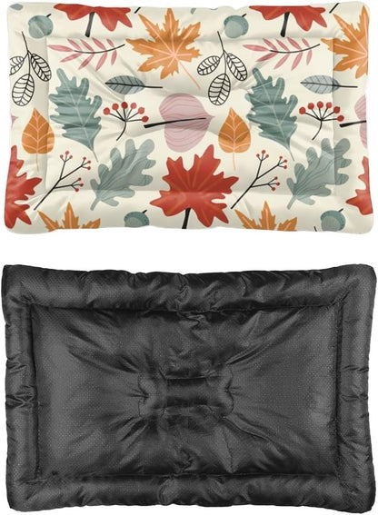 Colorful Leaf Seamless Crate Pad Cat Warming Pad Beds by Unknown