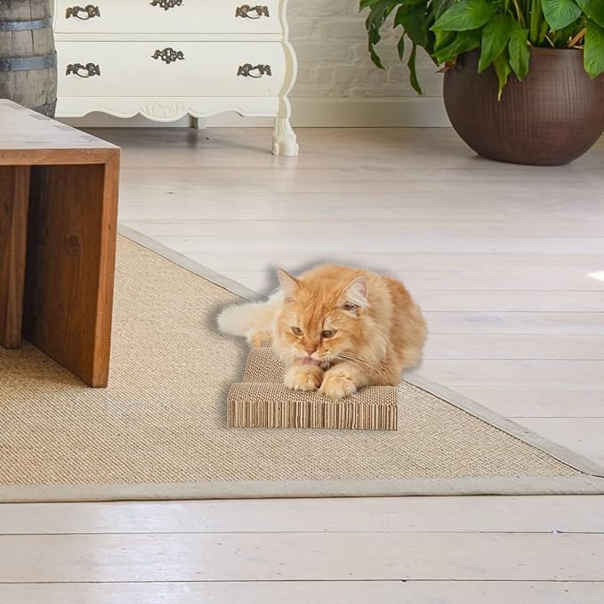 Cat Scratch Pad Cardboard Scratcher Box, Reversible Durable, - Image 7