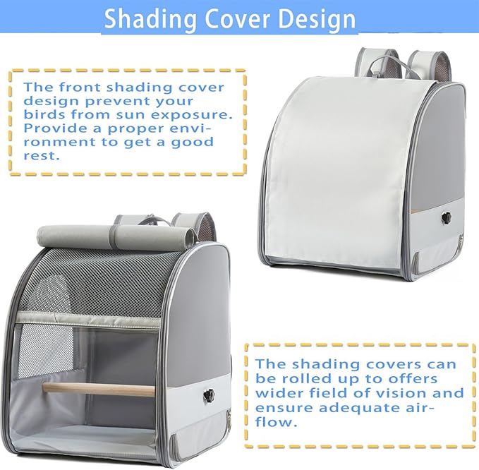 Durability Polyester Bird Travel Carriers Backpacks - Image 6