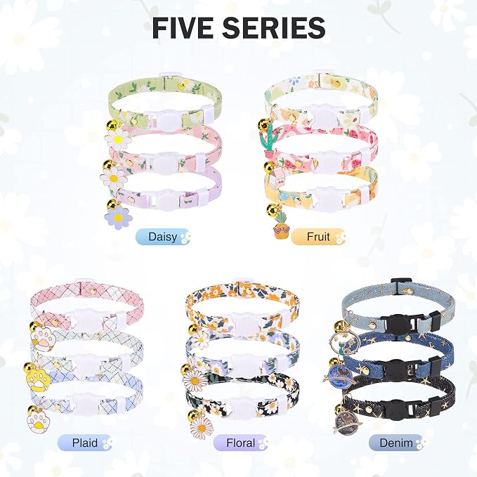 3 Pack Breakaway Cat Collars - Image 7