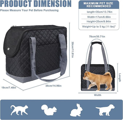 Dog Purse Carrier for Small Dogs, Soft Sided Pet Carrier - Image 2