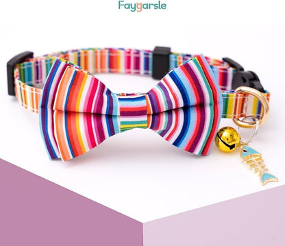 Faygarsle 2 Pack Breakaway Bowtie Cat Collar - Image 4