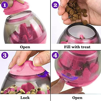 SunGrow Puppy, Small Dog Breeds, and Pocket Pet Treat Ball, Boredom Buster Ends - Image 6