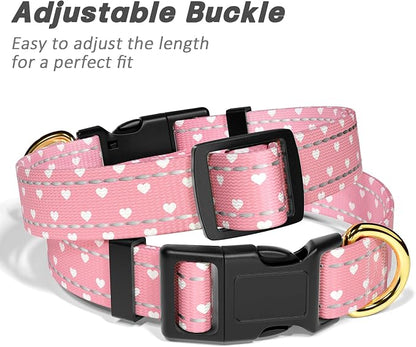 Reflective Dog Collar for Extra Small Dogs, Cute Adjustable Heavy-Duty Nylon - Image 6