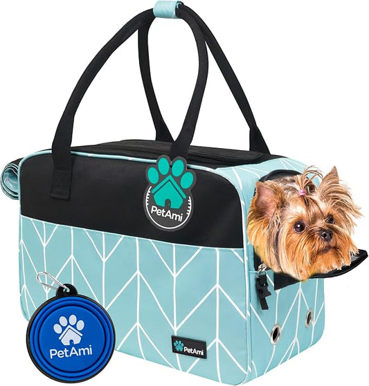 PetAmi Dog Purse Carrier for Small Dogs, Airline Approved Soft Sided Pet Carrier by PetAmi