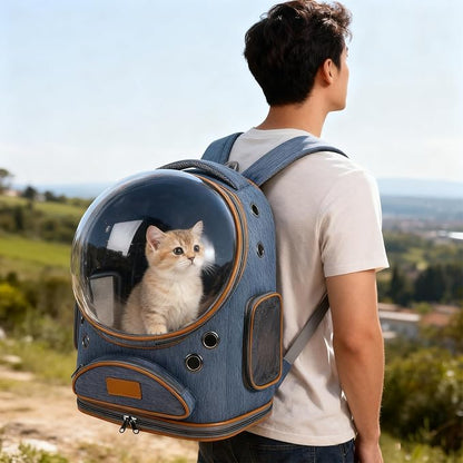 Cat Backpack Carrier, Breathable Pet Carrier Backpack Large Space Bubble - Image 4