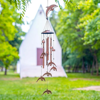 Dolphin Wind Chimes for Outside, Dolphin Gifts for Women/Men/Sympathy - Image 2
