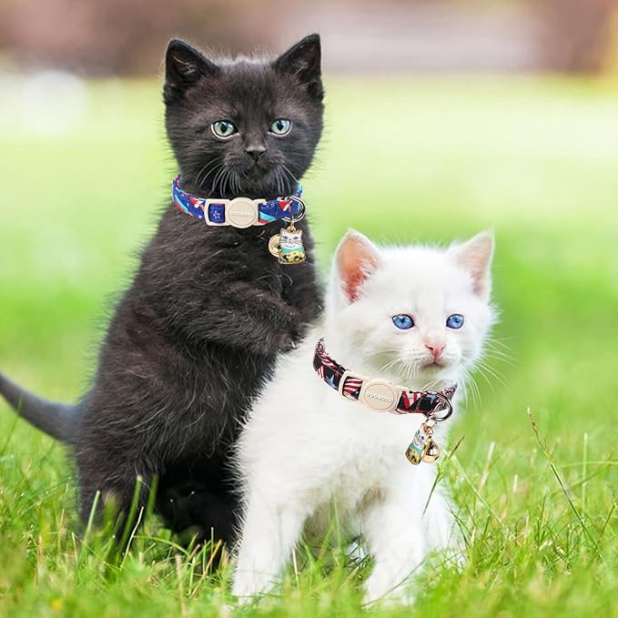 Cat Collar, 2 Pack 4th og July Cat Collars Breakaway - Image 5