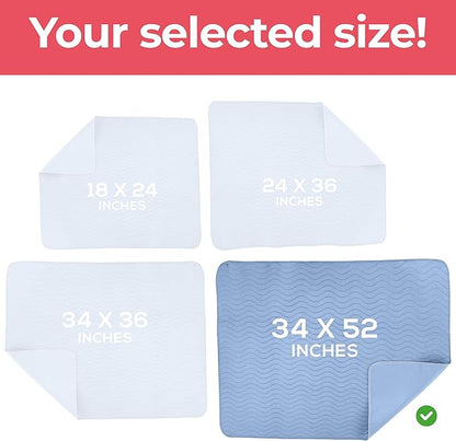 Utopia Bedding Washable Underpads 34" x 52", Waterproof Reusable Heavy - Image 4