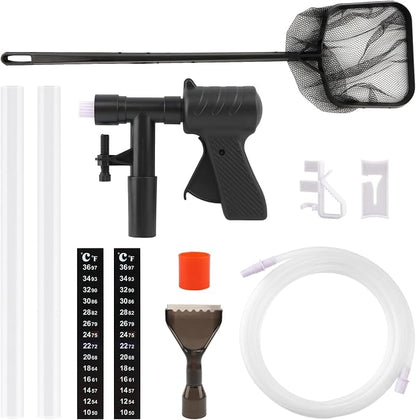 Aquarium Gravel Cleaner, Fish Tank Cleaner Kit, Aquarium Manual Press Noiseless - Image 8