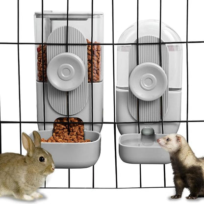Hanging Automatic Rabbit Feeder by lemtrflo