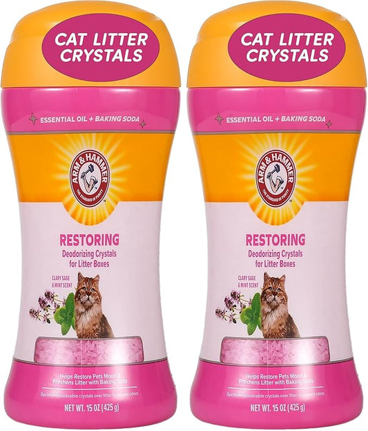Arm & Hammer Restoring Cat Litter Box Deodorizing Crystals, Litter Deodorizer by ArmHammer