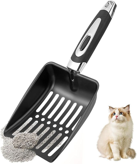 Stainless Steel Cat Litter Scoop, Metal Cat Litter Scoop, Kitty Metal Scooper by NewGF