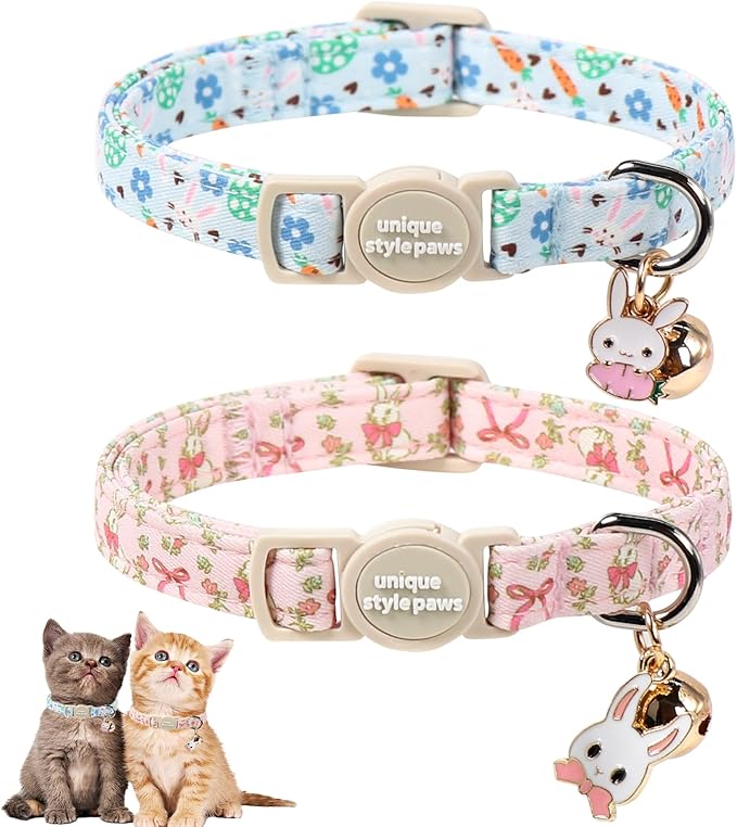 Unique Style Paws Easter Cat Collar, Easter Day Cat Collars, Adjustable Soft by Uniquestylepaws