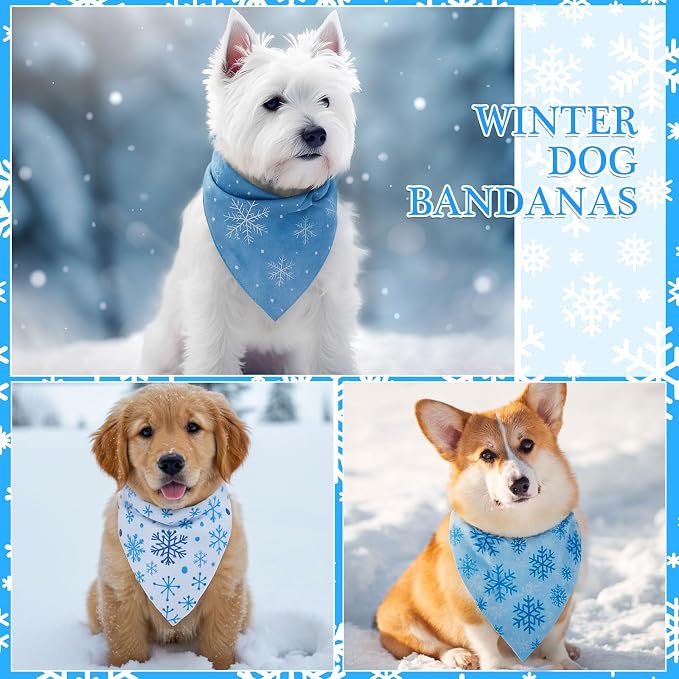 Weewooday 50 Pcs Winter Bandanas Bulk - Image 4
