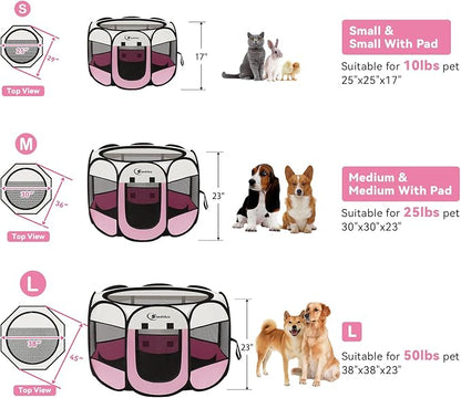 Dog Cat Playpen, Puppy Pet Playpen Indoor - Image 8
