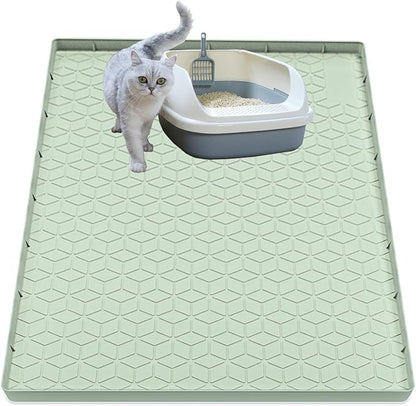 Cat Litter Mat, Silicone Large Cat Litter Trapping Mat by Jacooxi