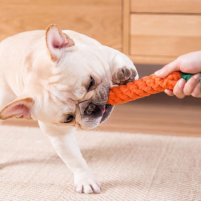 Dog Toys 3 PCS Puppy Teething Chew Toys, Dog Rope Toys, Cat Chew Toys, Safe - Image 2