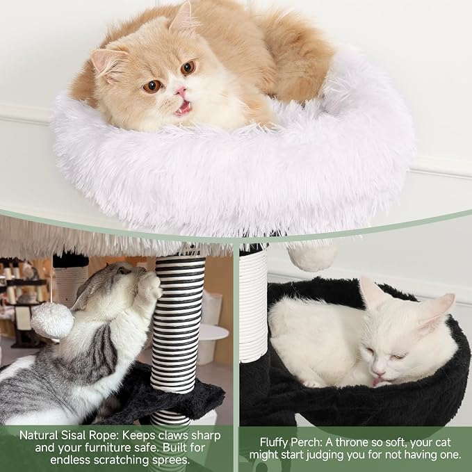 Cat Tree, 50.7in Multi-Level Cat Tower - Image 4