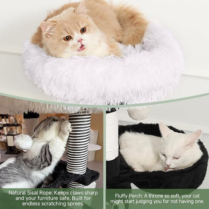 Cat Tree, 50.7in Multi-Level Cat Tower - Image 4
