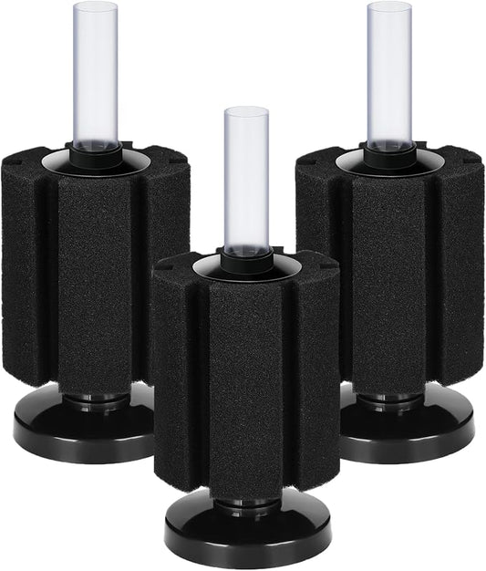 AQUANEAT 3 Pack Aquarium Bio Sponge Filter Breeding Fry Betta Shrimp Nano Fish by Aquaneat