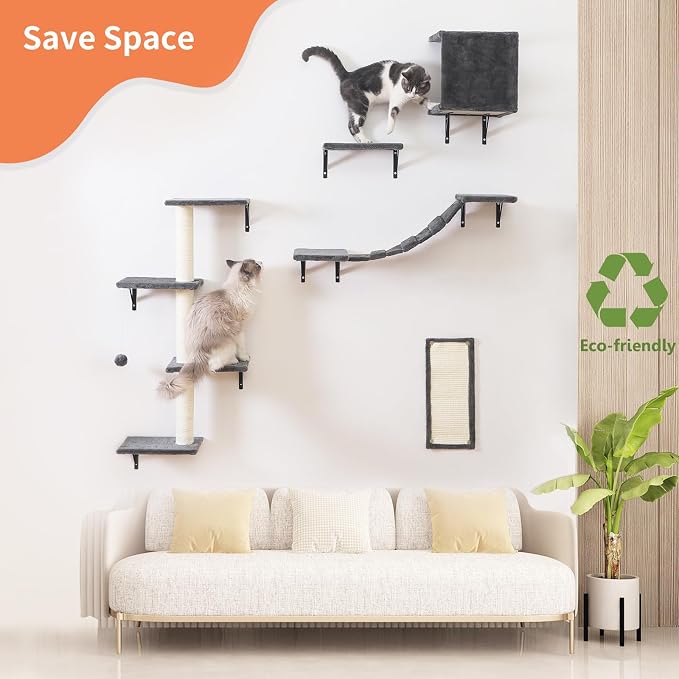 Modern Wall-Mounted Cat Furniture - Image 2